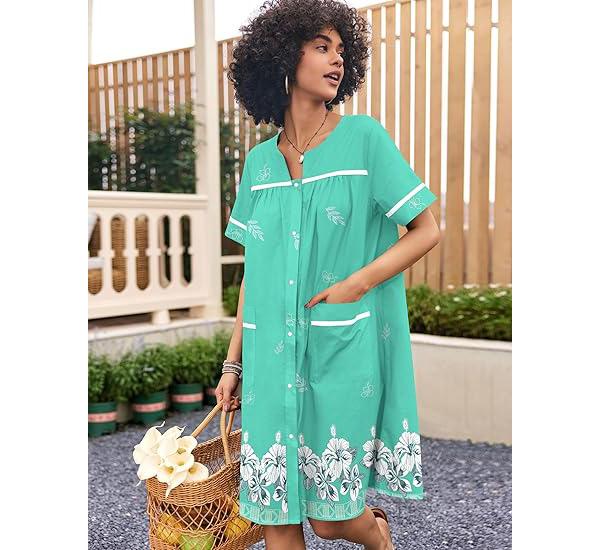 Sleepwear Women&amp;amp;#039;s Snap Front Nightgown